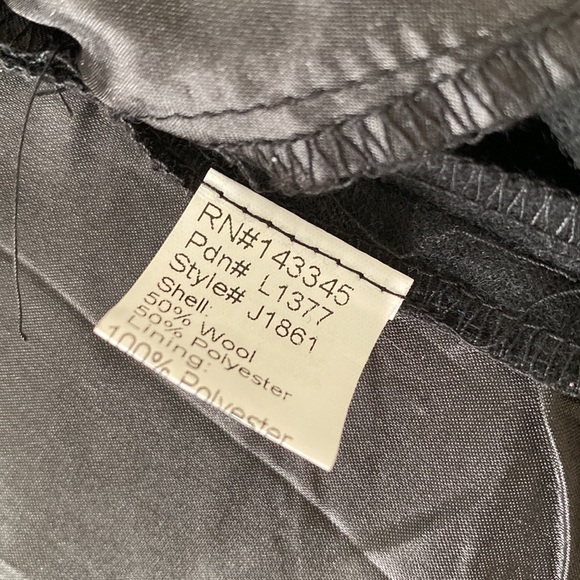 Azalea wrap jacket open front black size small drape front - Picture 3 of 4